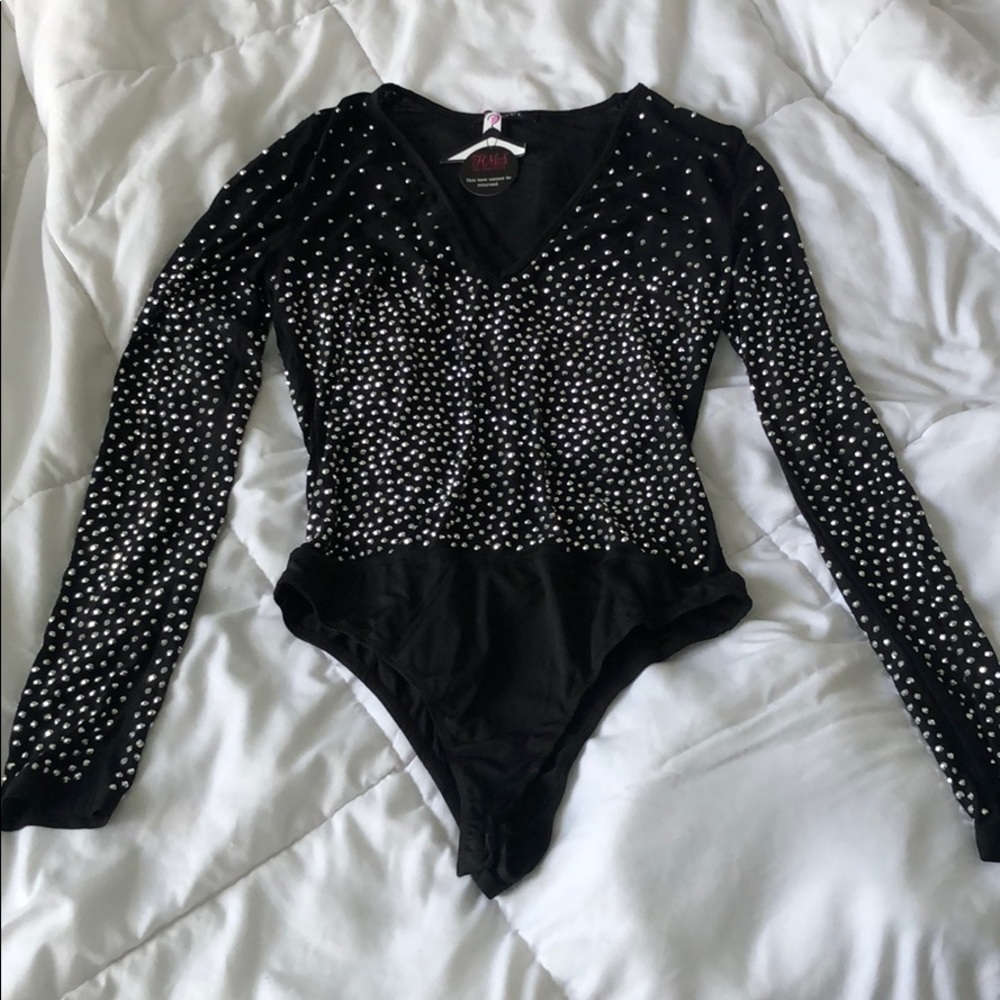 Rhinestone bodysuit